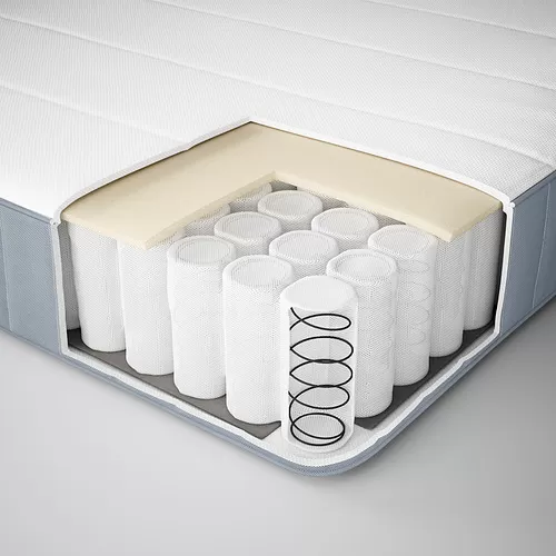 MALM bed frame with mattress