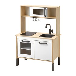 DUKTIG - Dapur mainan, kayu birch, 72x40x109 cm
