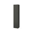 HAVBÄCK - High cabinet with door, dark grey, 40x35x195 cm
