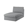 KIVIK - Chaise longue, Tibbleby krem/abu-abu