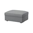 KIVIK - Footstool with storage, Tibbleby beige/grey