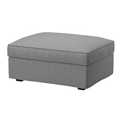 KIVIK - Cover for footstool with storage, Tibbleby beige/grey