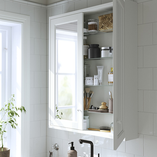 TÄNNFORSEN mirror cabinet with doors