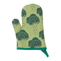 TORVFLY - Oven glove, patterned/green