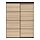 MEHAMN/SKYTTA - kombinasi pintu geser, hitam/dua sisi efek kayu oak diwarnai putih, 152x205 cm | IKEA Indonesia - PE886990_S1