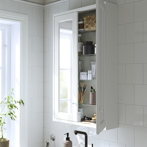 TÄNNFORSEN mirror cabinet with doors