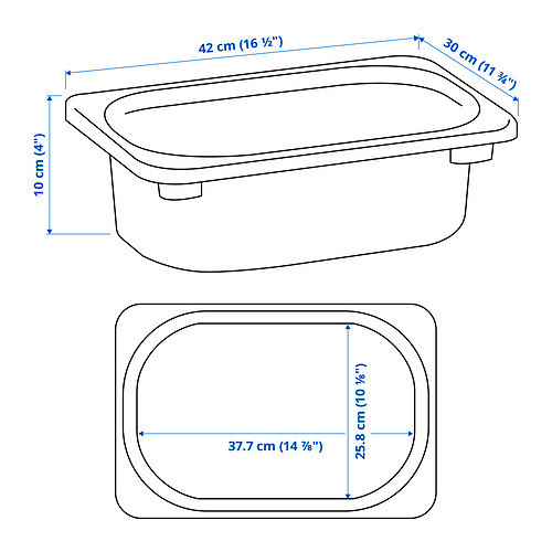 TROFAST Measurement Illustration