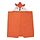 BRUMMIG - towel with hood, fox shaped/orange, 70x140 cm | IKEA Indonesia - PE848336_S1