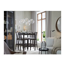 EKEDALEN - Meja bar, cokelat tua, 120x80x105 cm