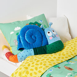 BRUMMIG - Bantal kursi, berbentuk siput/aneka warna, 90x36 cm
