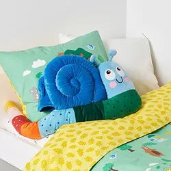 BRUMMIG - Bantal kursi, berbentuk siput/aneka warna, 90x36 cm