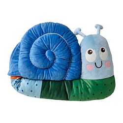 BRUMMIG - Bantal kursi, berbentuk siput/aneka warna, 90x36 cm