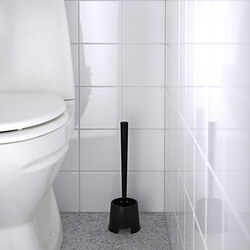 BOLMEN - Tempat dan sikat toilet, hitam