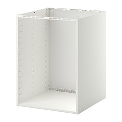 METOD - Base cb f built-in appliances/sink, white, 60x60x80 cm