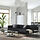 ÄPPLARYD - sofa 4 dudukan dengan chaise longue, Gunnared hitam/abu-abu | IKEA Indonesia - PE953419_S1