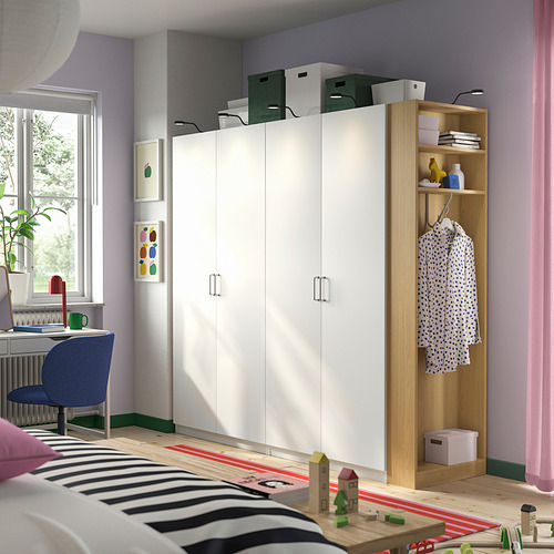 PAX add-on end-unit, oak effect, 20x58x201 cm | IKEA Indonesia
