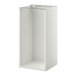 METOD - Rangka kabinet dasar, putih, 40x37x80 cm