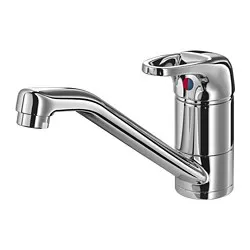 SUNDSVIK - Keran mixer dapur tuas single, dilapisi krom