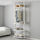 ELVARLI - kombinasi lemari pakaian, putih, 92x51x222-350 cm | IKEA Indonesia - PE595864_S1