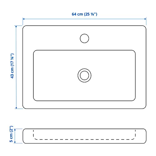 TVÄLLEN Measurement Illustration