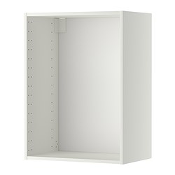 METOD - Rangka untuk kabinet dinding, putih, 60x37x80 cm