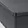 UPPSNOFSAD - kotak penyimpanan dengan penutup, hitam, 25x17x12 cm/3.5 l | IKEA Indonesia - PE804846_S1