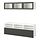 BESTÅ - TV storage combination/glass doors, white Sindvik/Lappviken dark grey, 180x42x192 cm | IKEA Indonesia - PE953426_S1