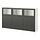 BESTÅ - storage combination with doors, white Lappviken/Sindvik dark grey, 180x42x112 cm | IKEA Indonesia - PE953428_S1