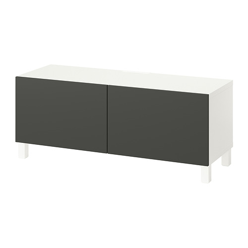 BESTÅ TV bench with doors