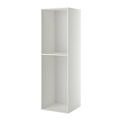 METOD - Rangka kabinet tinggi, putih, 60x60x200 cm