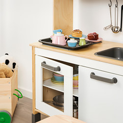 DUKTIG - Set mangkuk/piring 8 unit, warna campuran