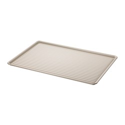 VÄLVÅRDAD - Dish drainer, beige/galvanised, 52x35 cm