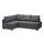 KLAGSHAMN/FRIHETEN - corner sofa-bed with storage, Skiftebo dark grey | IKEA Indonesia - PE848725_S1