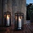 BERGGRAN - Lantern for pillar candle, in/outdoor anthracite, 34 cm
