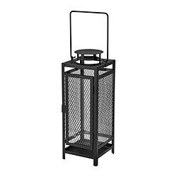 BERGGRAN - Lantern for pillar candle, in/outdoor anthracite, 34 cm
