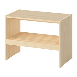 RAGGBERG - Bangku dengan tempat sepatu, kayu pinus, 60x35x45 cm