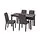 BERGMUND/STRANDTORP - meja dan 4 kursi, cokelat/Gunnared abu-abu medium, 150/205/260 cm | IKEA Indonesia - PE848778_S1