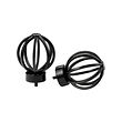 TALLBARSMAL - Finials, 1 pair, black