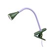 NÄVLINGE - LED clamp spotlight, lilac/dark green