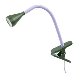 NÄVLINGE - LED clamp spotlight, lilac/dark green