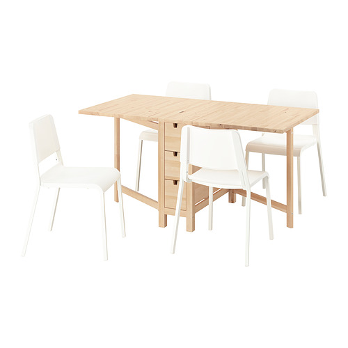NORDEN/TEODORES table and 4 chairs