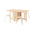 KYRRE/NORDEN - Table and 4 stools, birch/birch, 26/89/152 cm