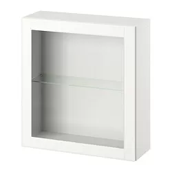 BESTÅ - Kombinasi kabinet dpasang di dnding, putih/Ostvik putih, 60x22x64 cm