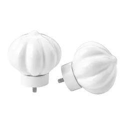 PALPMOSSMAL - Finial, 1 pasang, putih