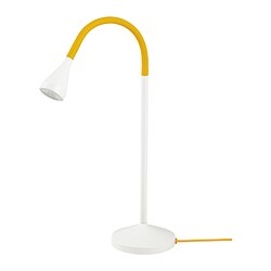 NÄVLINGE - Lampu meja LED, kuning/putih