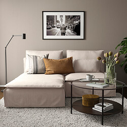 SÖDERHAMN - 2-seat sofa with chaise longue, Gransel natural