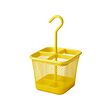 UPPDATERA - Cutlery caddy, yellow, 12x12 cm