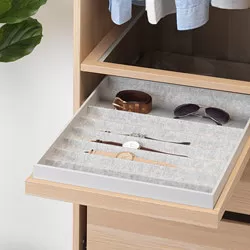 KOMPLEMENT - Laci sisipan, efek kayu oak diwarnai putih, 50x58 cm