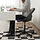 MALSKÄR/ELDBERGET - swivel chair + pad, dark grey black/lilac | IKEA Indonesia - PE925858_S1