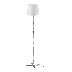BARLAST - Lampu lantai, hitam/putih, 150 cm